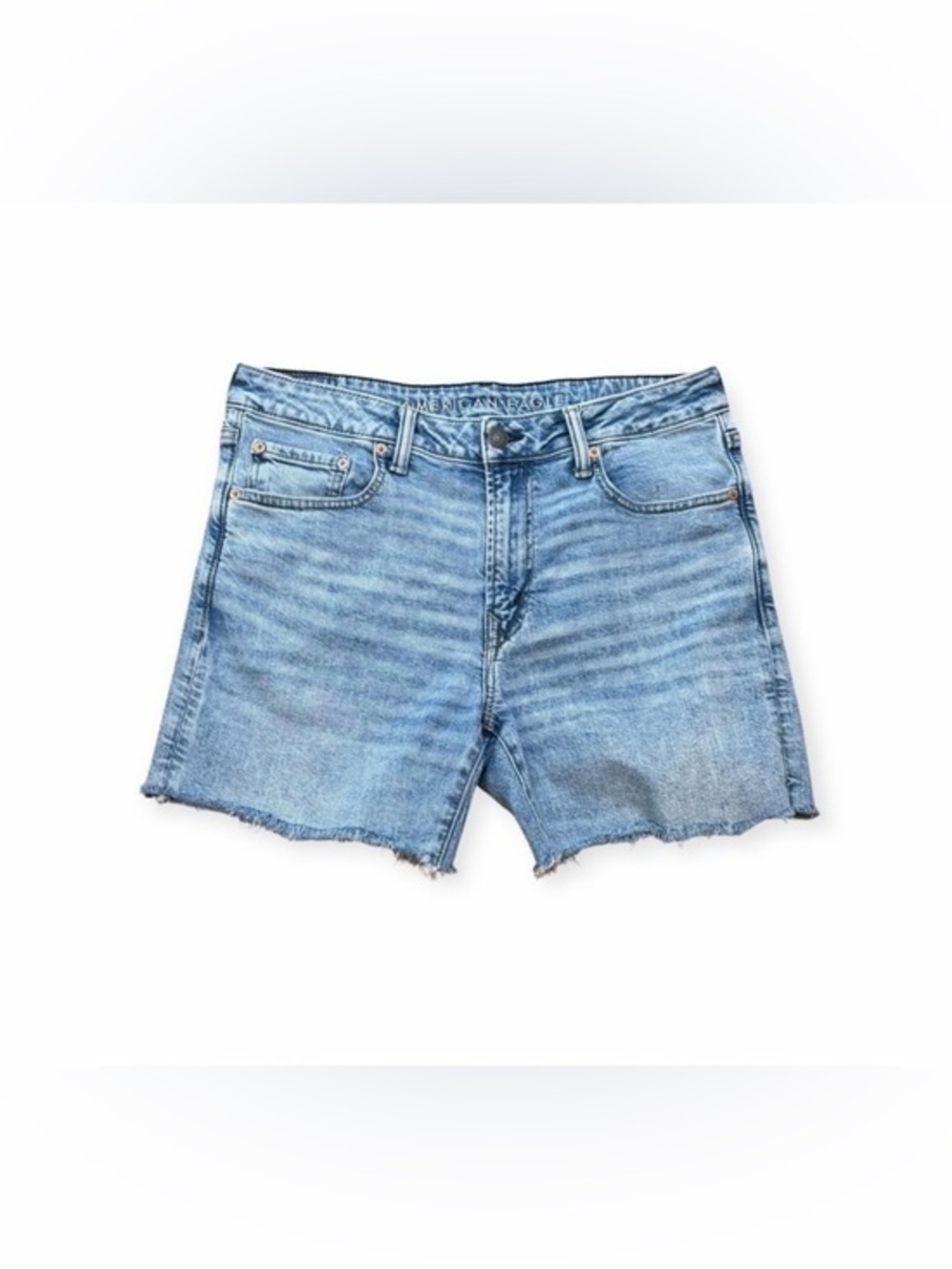 American Eagle Men's Denim Shorts Sz 34 Cutoff Jean Shorts Flex Original